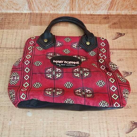 Disney Mary Poppins The New Musical Carpet Handbag Purse Clutch Rockabilly - Picture 1 of 8